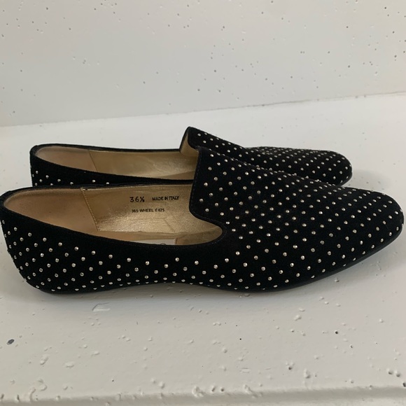 Jimmy Choo Suede Studded Accent Flats - Picture 6 of 11